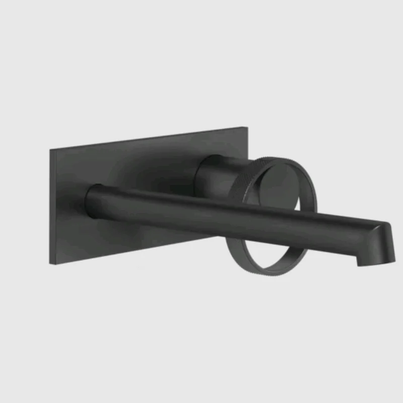 Смеситель для раковины, Gessi, Anello, цвет-черный матовый