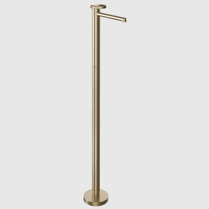 Смеситель для ванны, Gessi, Anello, напольный, цвет-Warm Bronze Brushed PVD