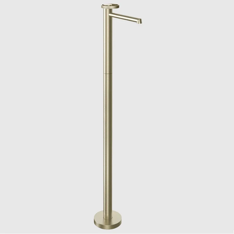 Смеситель для ванны, Gessi, Anello, напольный, цвет-Brushed Brass PVD