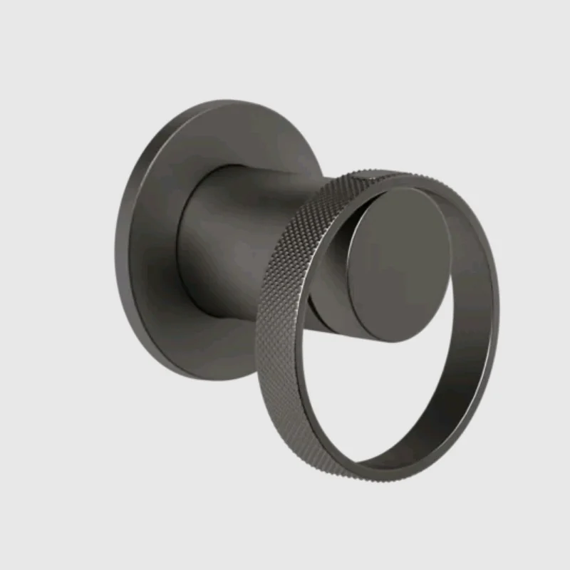 Смеситель для душа, Gessi, Anello, на 1 потребитель, цвет-Black Metal Brushed PVD