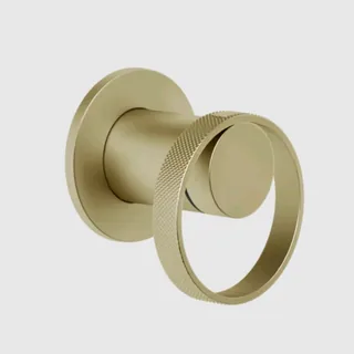 Смеситель для душа, Gessi, Anello, на 1 потребитель, цвет-Brushed Brass PVD — иконка