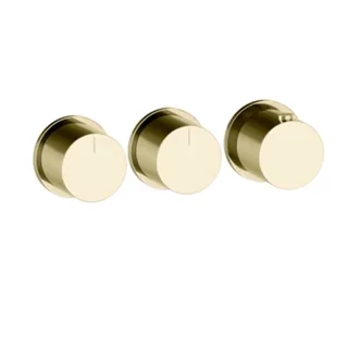 Смеситель для душа, Gessi, Anello, на 2 потребителя, цвет-Brass PVD
