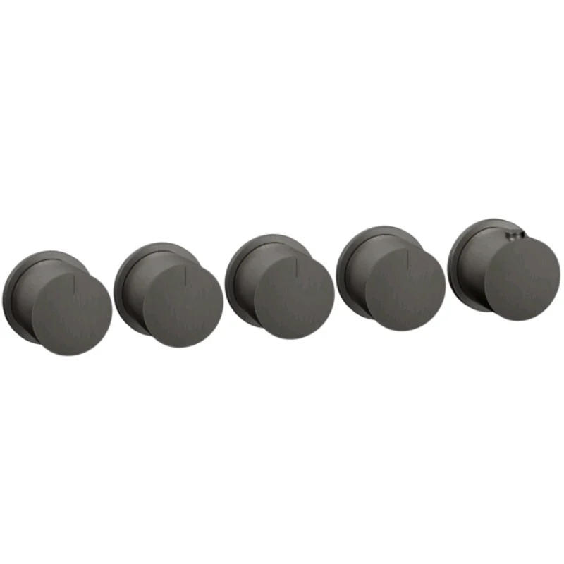 Смеситель для душа, Gessi, Anello, на 4 потребителя, цвет-Black Metal Brushed PVD (старый арт. 63438/707)