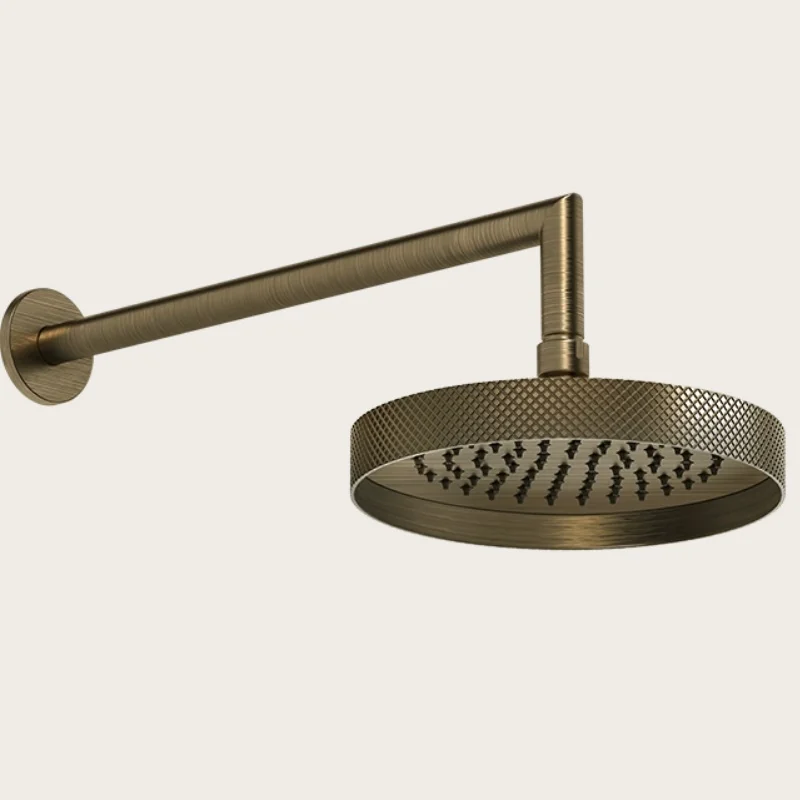 Верхний душ, Gessi, Anello, Diamantao, 218*218, цвет-Antique Brass