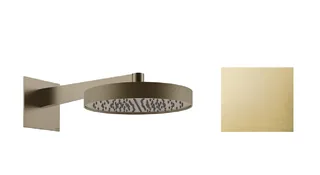 Верхний душ, Gessi, 300*300, цвет-Brushed Brass PVD — иконка