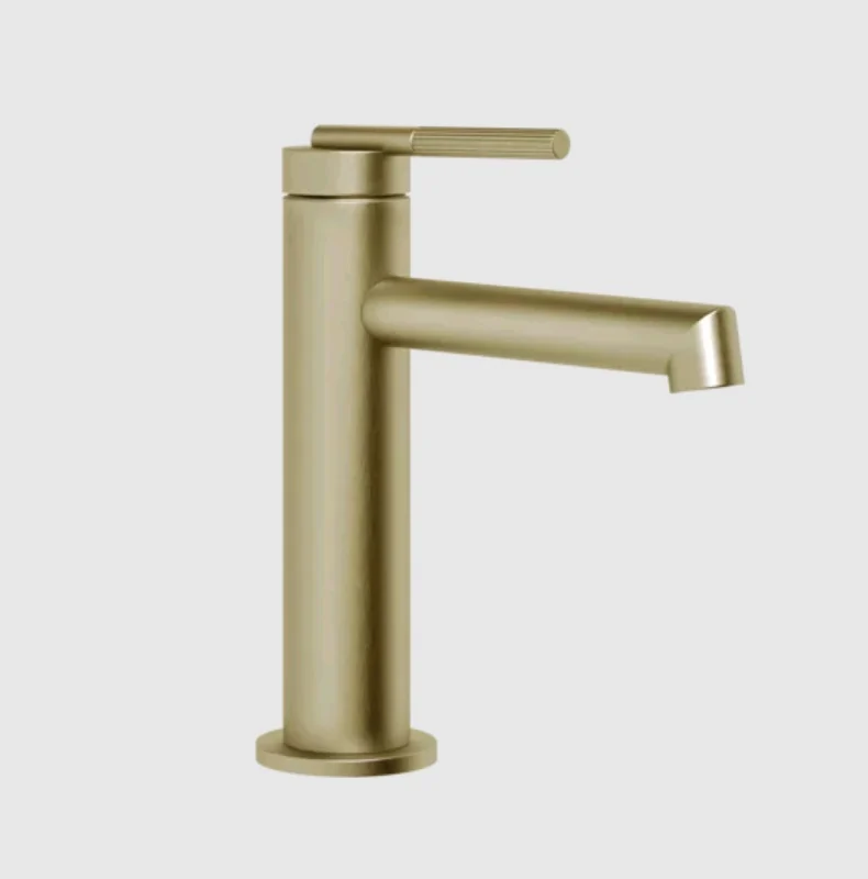 Смеситель для раковины, Gessi, Ingranaggio, цвет-Brushed Brass PVD