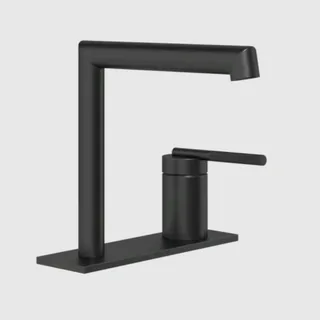 Смеситель для раковины, Gessi, Ingranaggio, цвет-черный матовый