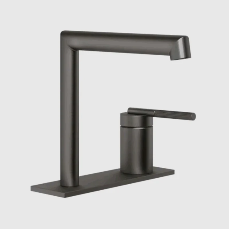 Смеситель для раковины, Gessi, Ingranaggio, цвет-Black Metal Brushed PVD