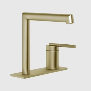 Смеситель для раковины, Gessi, Ingranaggio, цвет-Brushed Brass PVD