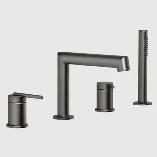 Смеситель для ванны и душа, Gessi, Ingranaggio, цвет-Black Metal Brushed PVD — иконка