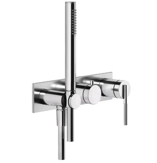 Смеситель для душа, Gessi, Ingranaggio, на 2 потребителя, цвет-хром