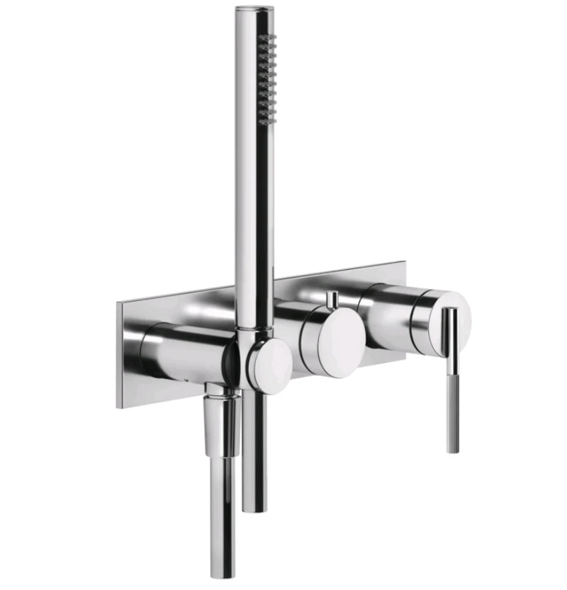 Смеситель для душа, Gessi, Ingranaggio, на 2 потребителя, цвет-хром