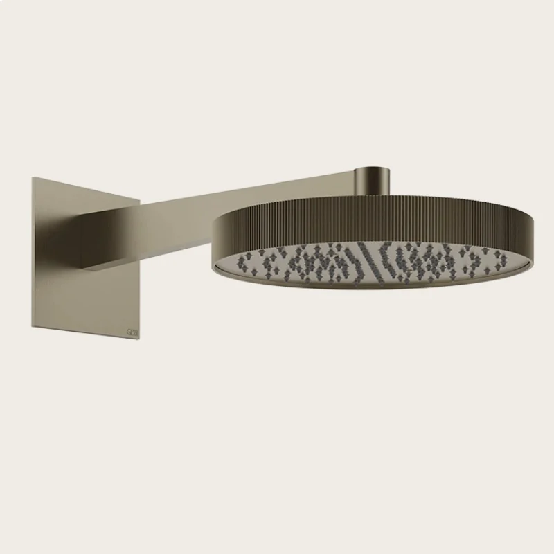 Верхний душ, Gessi, Rigato, 300*300, цвет-Brushed Nickel