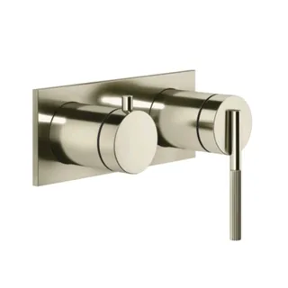 Смеситель для душа, Gessi, Ingranaggio, на 2 потребителя, цвет-Nickel PVD (старый арт. 63579/720)