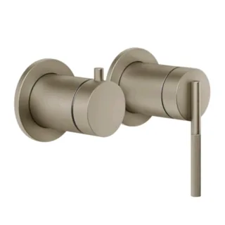 Смеситель для душа, Gessi, Ingranaggio, на 2 потребителя, цвет-Finox Brushed Nickel
