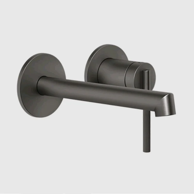 Смеситель для ванны и душа, Gessi, Ingranaggio, цвет-Black Metal Brushed PVD