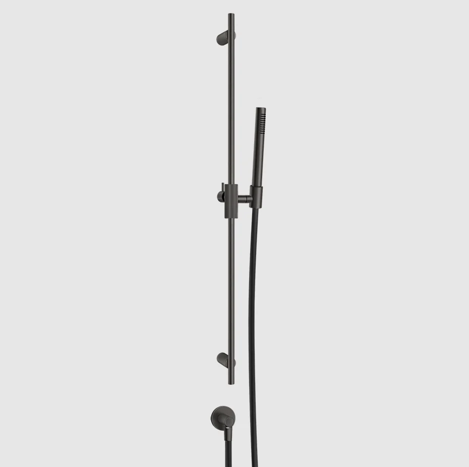 Душевой гарнитур, Gessi, Ingranaggio, 23, цвет-Black Metal Brushed PVD