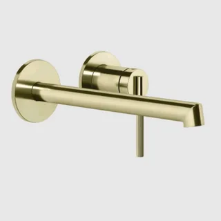 Смеситель для раковины, Gessi, Ingranaggio, цвет--Brass PVD
