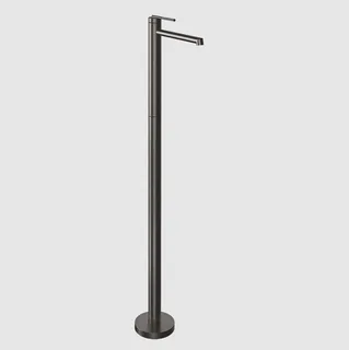 Смеситель для раковины, Gessi, Ingranaggio, напольный, цвет-Black Metal Brushed PVD