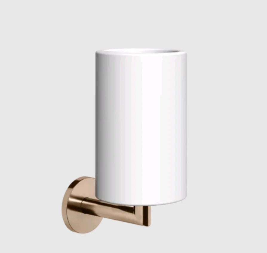Стакан, Gessi, шгв 75*107*172, цвет-белый/Copper PVD