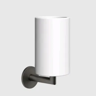 Стакан, Gessi, шгв 75*107*172, цвет-белый/Black Metal Brushed PVD