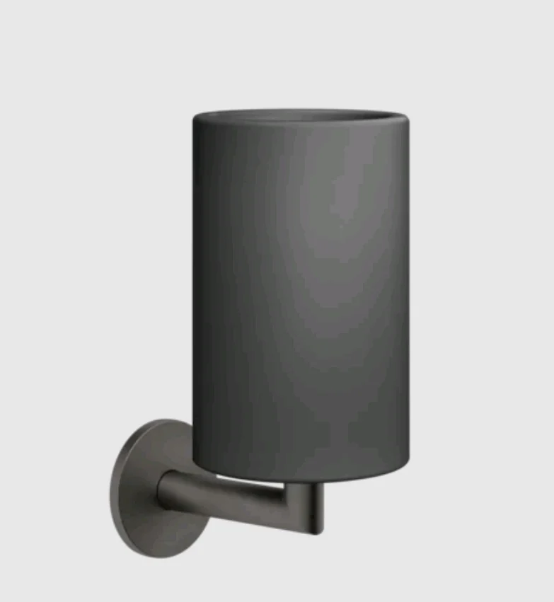 Стакан, Gessi, шгв 75*107*172, цвет-чёрный/Black Metal Brushed PVD