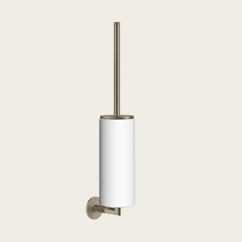 Ёршик, Gessi, Anello, шгв 76*107*470, цвет колбы-белый, цвет-Finox Brushed Nickel