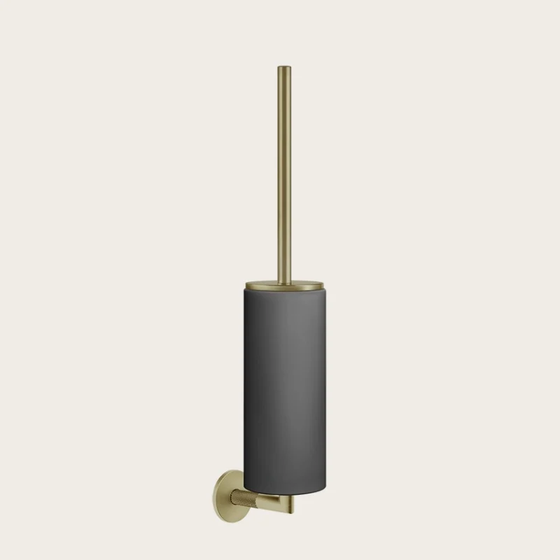 Ёршик, Gessi, Anello, шгв 76*107*469, цвет колбы-черный, цвет-Brushed Brass PVD