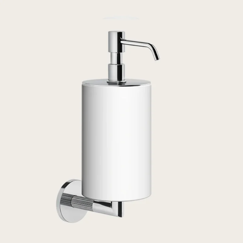 Дозатор для жидкого мыла, Gessi, Ingranaggio, шгв 75*128*243, цвет дозатора-хром/белый