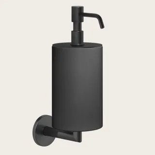 Дозатор для жидкого мыла, Gessi, Ingranaggio, шгв 75*128*243, цвет дозатора-черный матовый