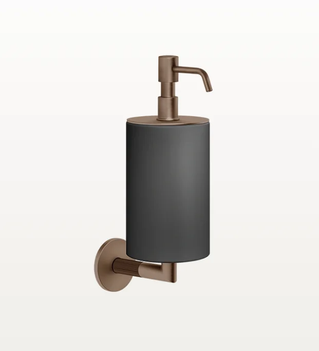 Дозатор для жидкого мыла, Gessi, Ingranaggio, шгв 75*128*243, цвет дозатора-Copper Brushed PVD
