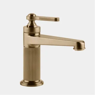 Смеситель для раковины, Gessi, VENTI20, цвет-Warm Bronze Brushed PVD