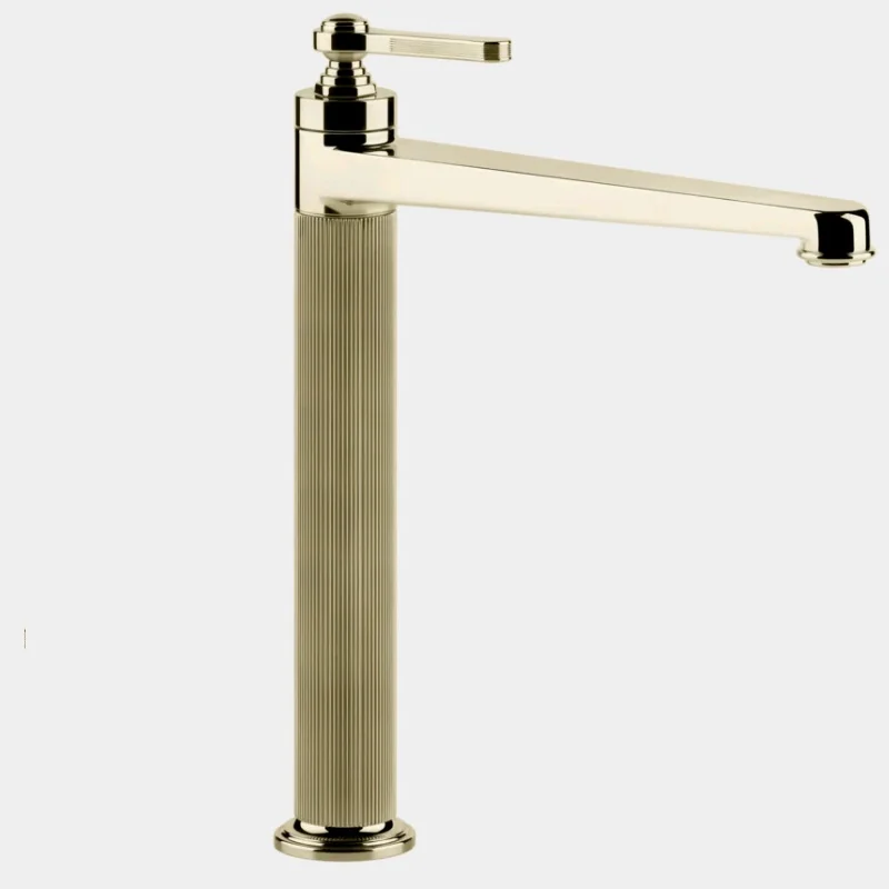 Смеситель для раковины, Gessi, VENTI20, цвет-Brass PVD