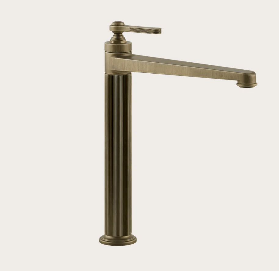 Смеситель для раковины, Gessi, VENTI20, на раковину/столешницу, цвет-Antique Brass