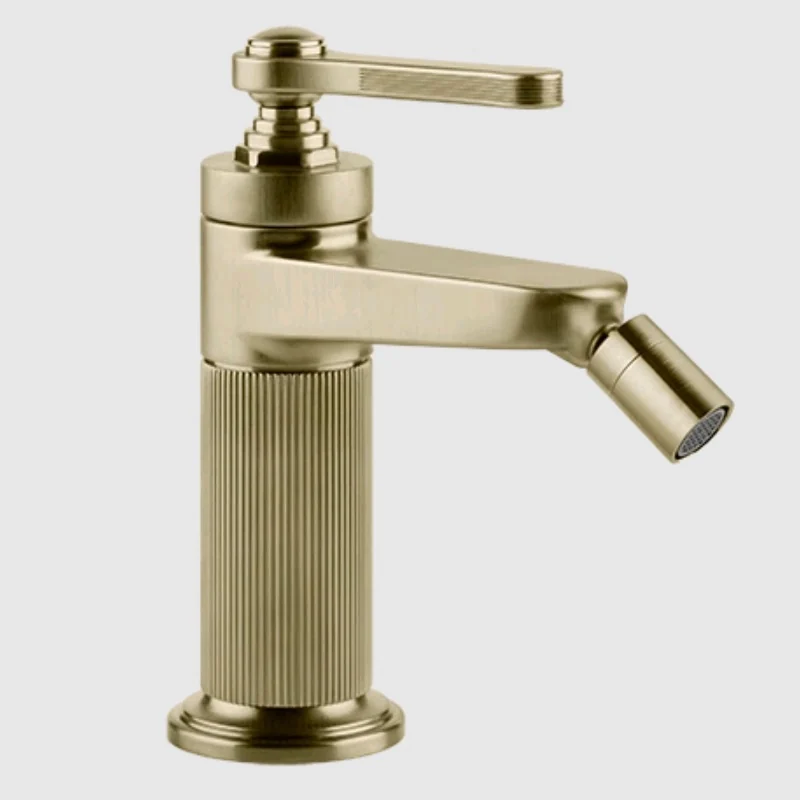 Смеситель для биде, Gessi, VENTI20, цвет-Brushed Brass PVD