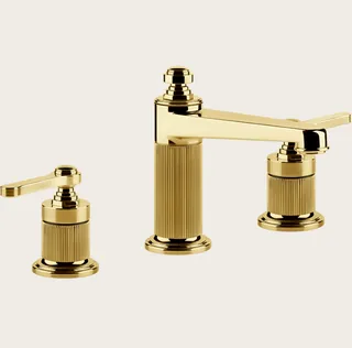Смеситель для раковины, Gessi, VENTI20, цвет-Gold PVD