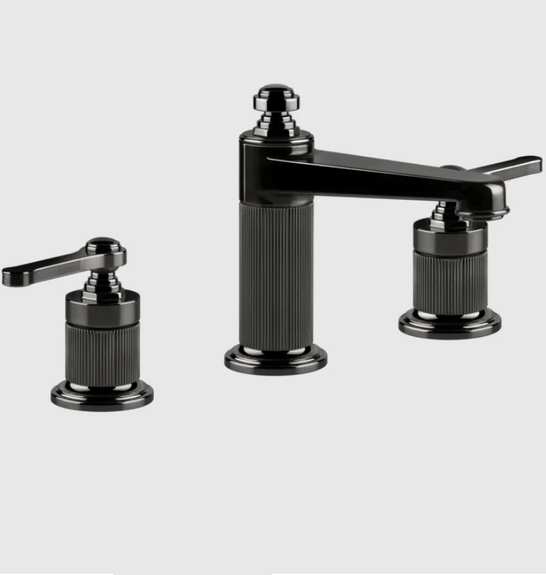 Смеситель для раковины, Gessi, VENTI20, цвет-Black Metal PVD