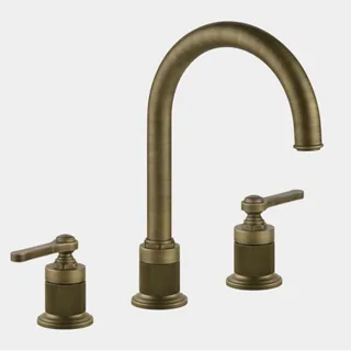 Смеситель для раковины, Gessi, VENTI20, цвет-Antique Brass