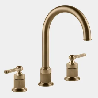 Смеситель для раковины, Gessi, VENTI20, цвет-Warm Bronze Brushed PVD
