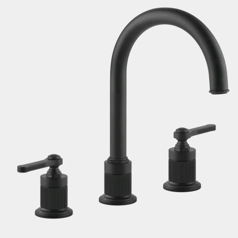 Смеситель для раковины, Gessi, VENTI20, цвет-черный матовый