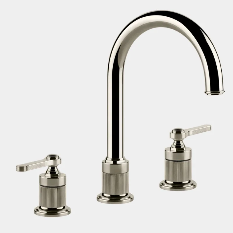 Смеситель для раковины, Gessi, VENTI20, цвет-Nickel PVD