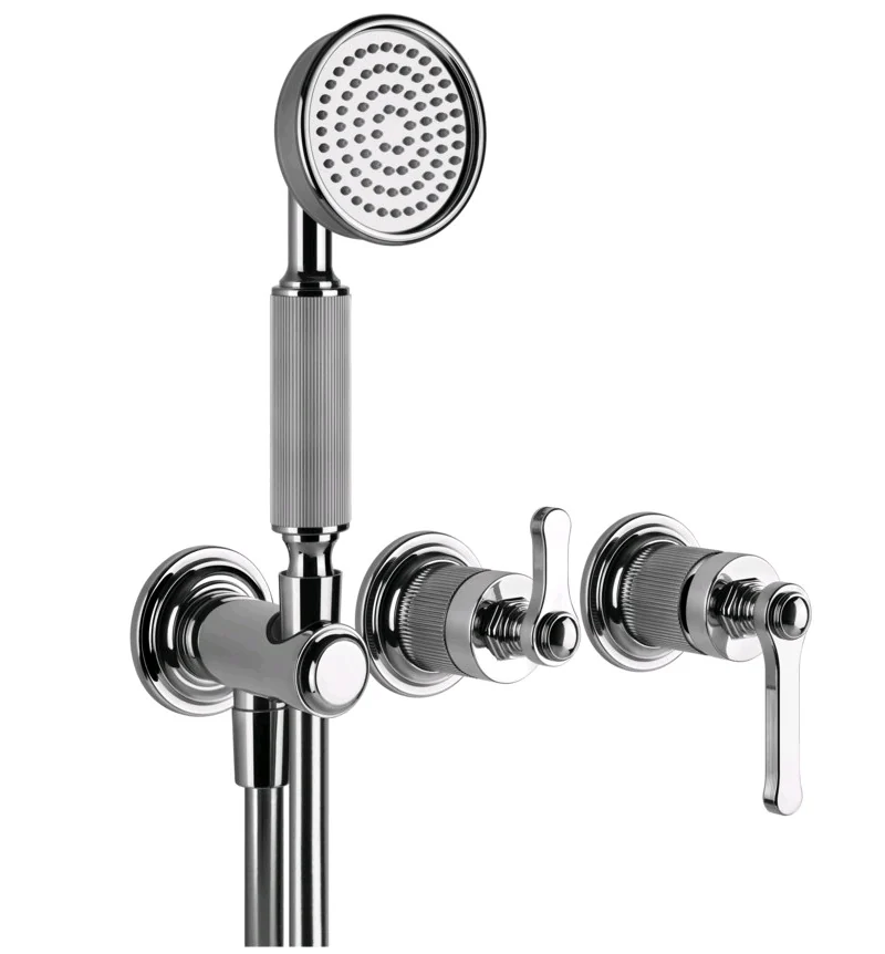 Смеситель для душа, Gessi, VENTI20, на 2 потребителя, цвет-хром