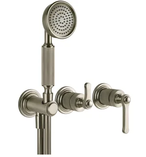 Смеситель для душа, Gessi, VENTI20, на 2 потребителя, цвет-Finox Brushed Nickel — иконка