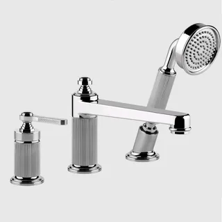 Смеситель для ванны и душа, Gessi, VENTI20, цвет-хром