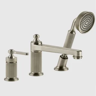 Смеситель для ванны и душа, Gessi, VENTI20, цвет-Finox Brushed Nickel — иконка