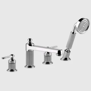 Смеситель для ванны и душа, Gessi, VENTI20, цвет-хром