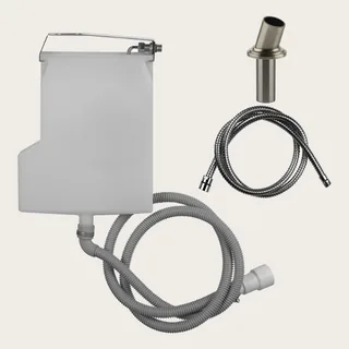 Система сбора воды, Gessi, VENTI20, для ручного душа, цвет-Finox Brushed Nickel