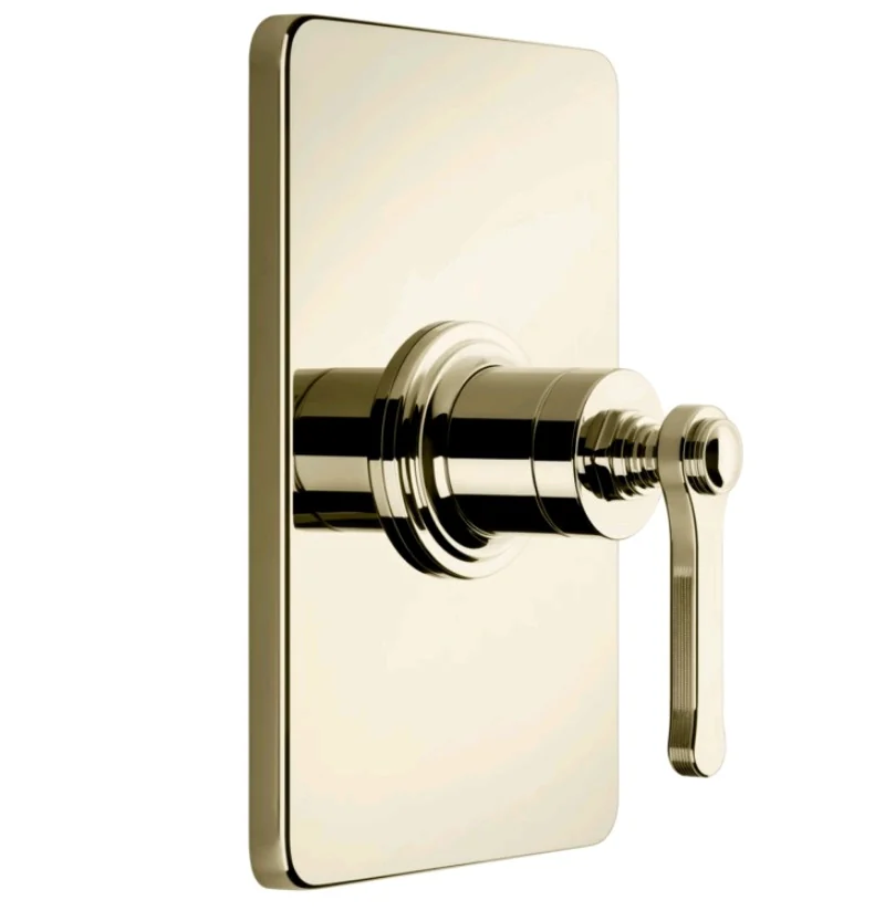 Смеситель для душа, Gessi, VENTI20, на 1 потребитель, цвет-Brass PVD