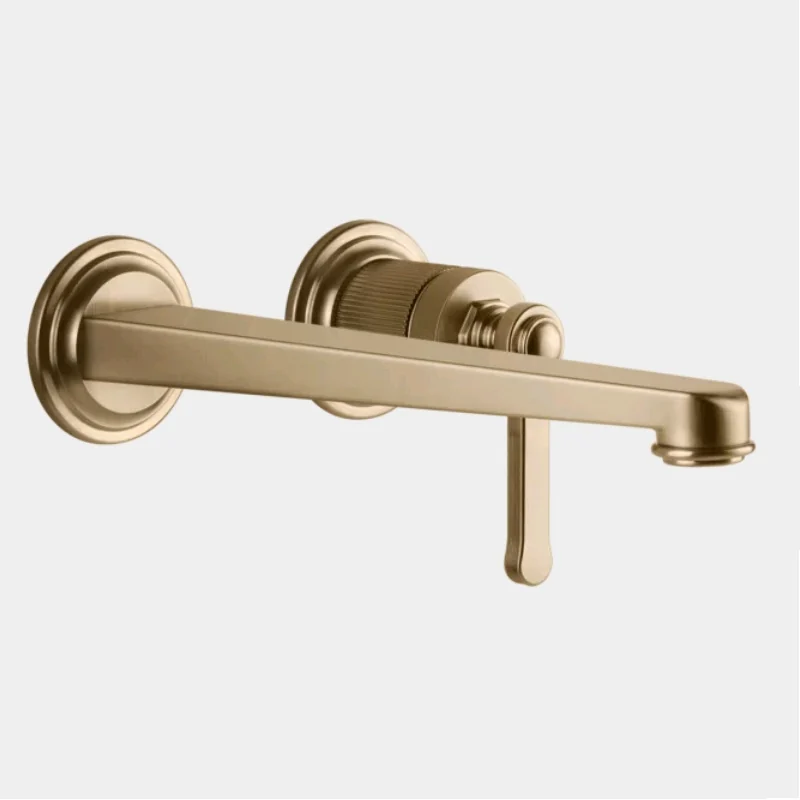Смеситель для раковины, Gessi, VENTI20, цвет-Warm Bronze Brushed PVD