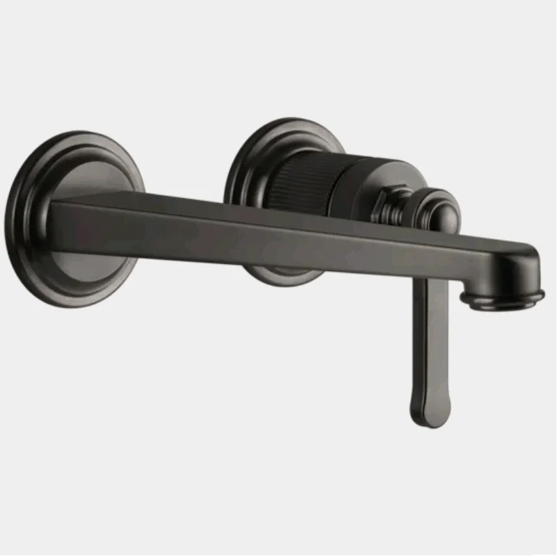 Смеситель для раковины, Gessi, VENTI20, цвет-Black Metal Brushed PVD